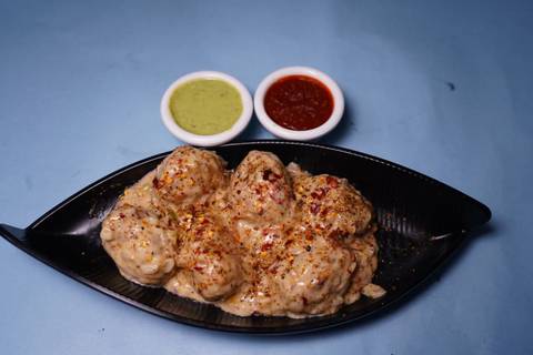 Chicken Creamy White Sauce Momo