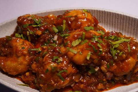 Chicken Manchurian Momos