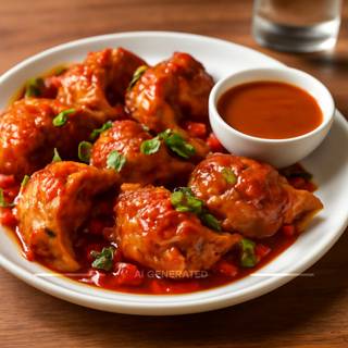 Chilly Chicken Momos