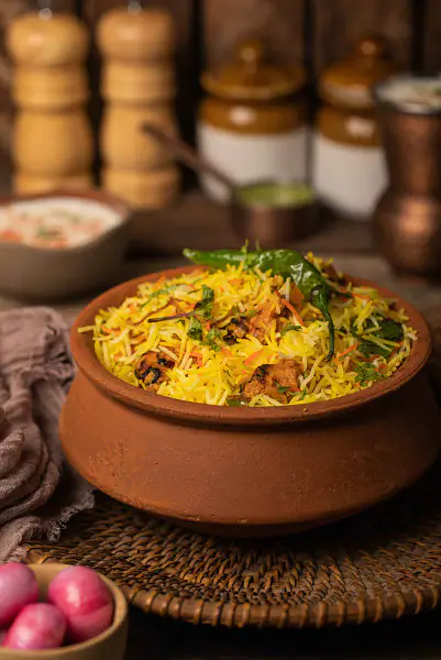 Chicken Dum Biryani (4 Pcs Boneless) from In The Punjab