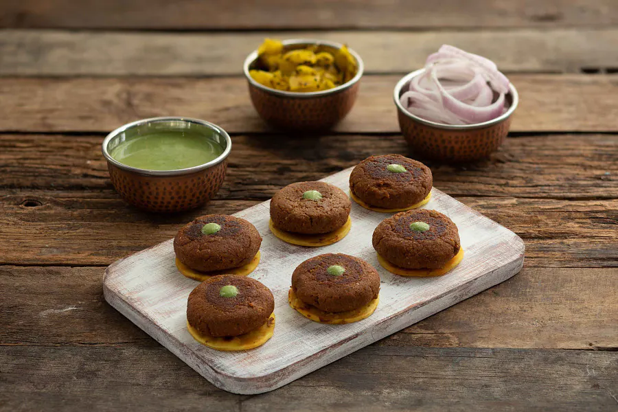 Mushroom Galauti from In The Punjab