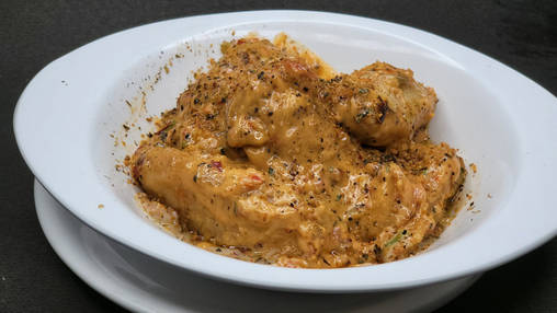 Paneer Creamy Pink Sauce Momo