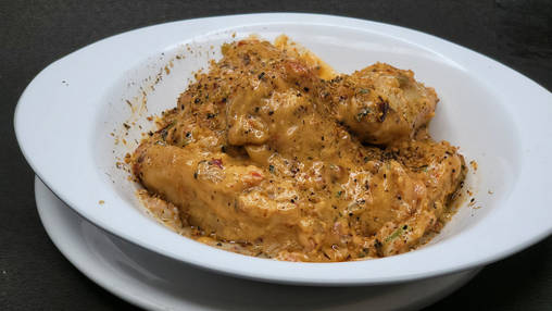 Veg Creamy Pink Sauce Momo